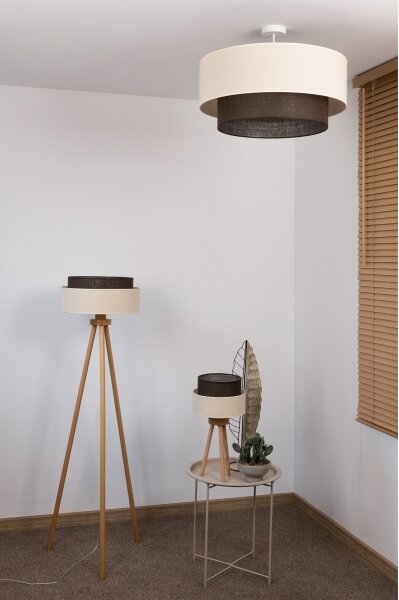 Brilagi - LED Přisazený lustr BOHO STYLE 3xE27/15W/230V pr. 60 cm krémová/hnědá