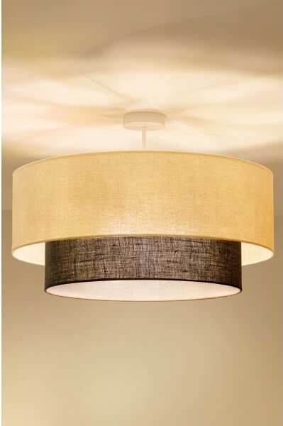 Brilagi - LED Přisazený lustr BOHO STYLE 3xE27/15W/230V pr. 60 cm krémová/hnědá