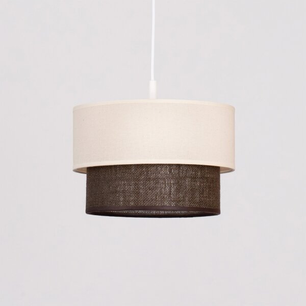 Brilagi - LED Lustr na lanku BOHO STYLE 1xE27/15W/230V pr. 25 cm krémová/hnědá