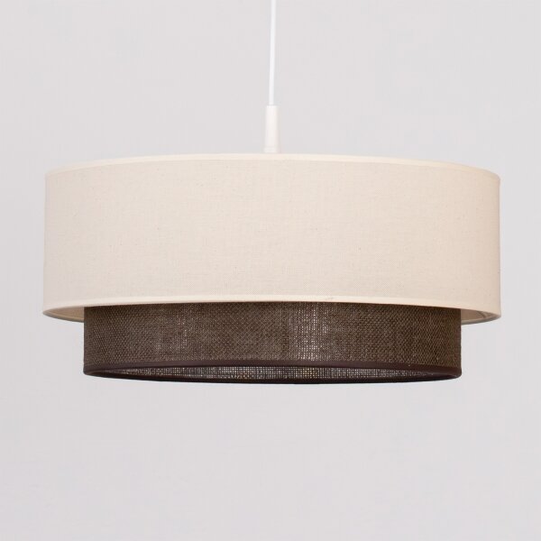 Brilagi - LED Lustr na lanku BOHO STYLE 1xE27/15W/230V pr. 40 cm krémová/hnědá