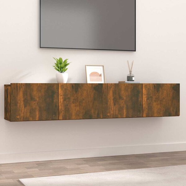 VidaXL TV skříňky 2 ks 80 x 30 x 30 cm kompozitní dřevo [820463] Barva: Bílá