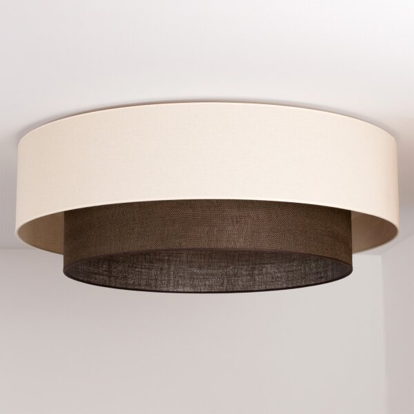 Brilagi - LED Stropní svítidlo BOHO STYLE 3xE27/15W/230V pr. 80 cm krémová/hnědá