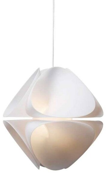 FRANDSEN závěsné světlo Nova, opálově bílé, Ø 52 cm, E14, stmívatelný, Bílá / opál, Obývací pokoj / jídelna, Plast, Moderní
