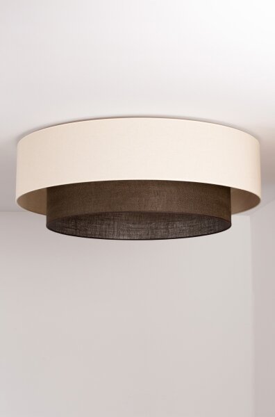 Brilagi - LED Stropní svítidlo BOHO STYLE 3xE27/15W/230V pr. 80 cm krémová/hnědá