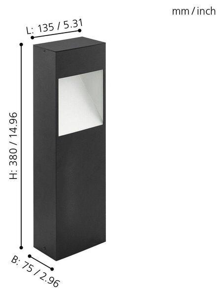 EG 98096 Venkovní svítidlo se soklem MANFRIA 98096 - EGLO