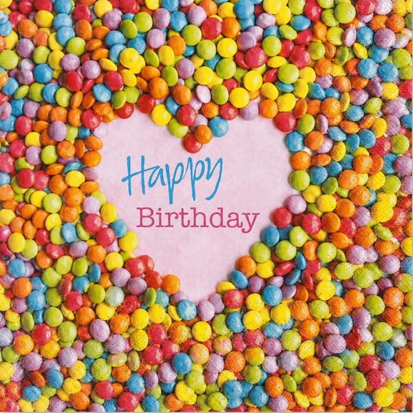 Ubrousky Happy Birthday lentilky 3400423