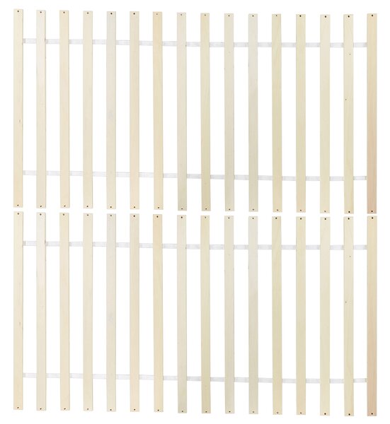 Postel se 2 zásuvkami DAUPHIN Borovicové dřevo Světle hnědá 180 x 200 cm