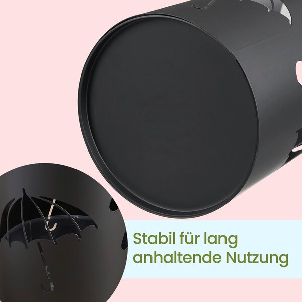 STOJAN NA DEŠTNÍKY, černá - Online Only šatny & botníky, Online Only