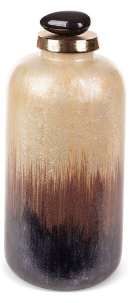 DEKORAČNÍ SKLENĚNÁ FIGURKA GALA (03) (FI) 13X34 CM VÍCEBAREVNÁ