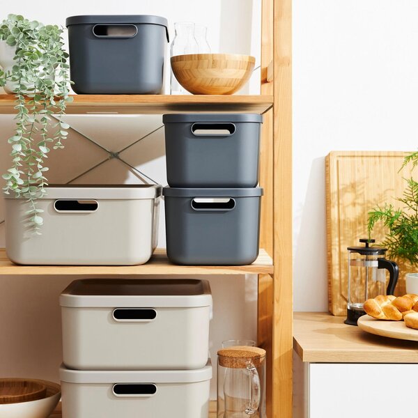 BOX S VÍKEM 12 l Rotho - Stohovatelné boxy