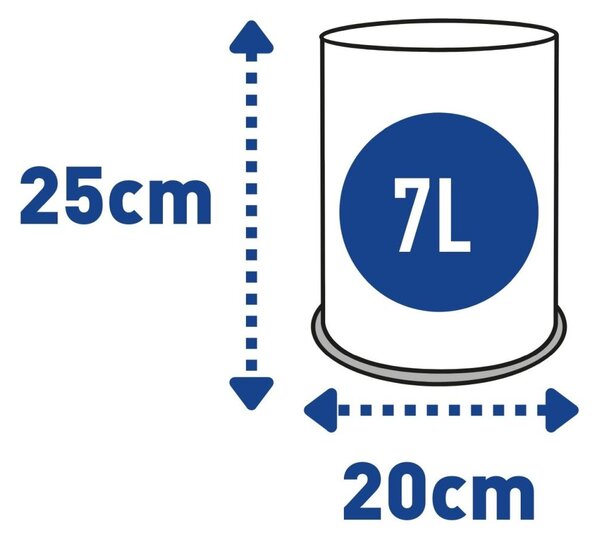 Alda Odpadkový koš Room Basket 7 l, nerez ocel, lesklá