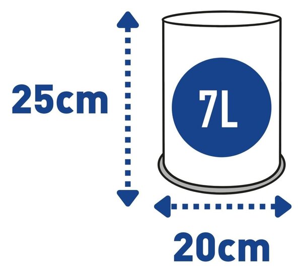 Alda Odpadkový koš Room Basket 7 l, nerez ocel, matná
