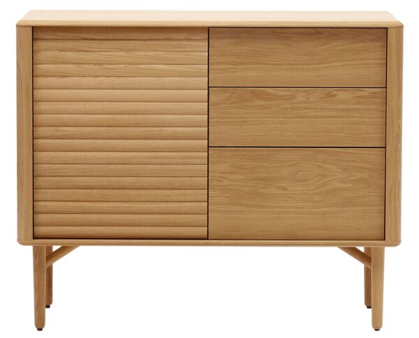 Dubová komoda Kave Home Lenon 105 x 45 cm