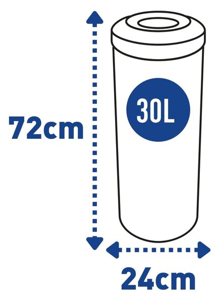Alda Samozhášecí odpadkový koš Fireguard 30 l, nerez ocel, matná