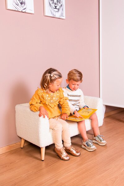 DĚTSKÁ LAVICE bílá, barvy borovice Childhome - Dětské stoly a židle, Online Only