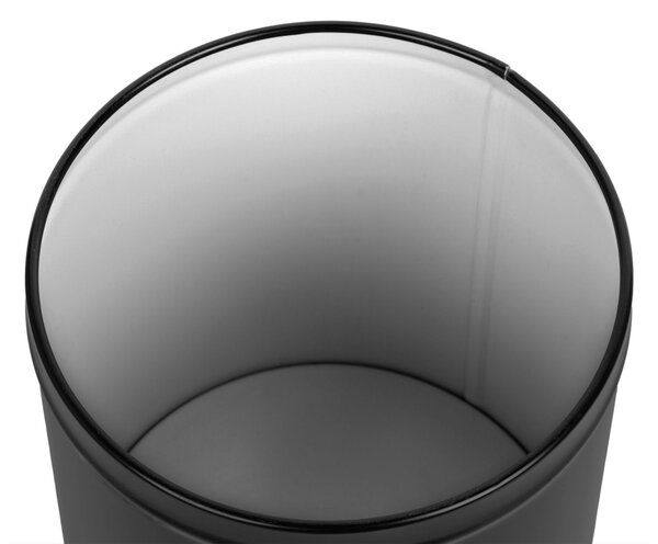 Alda Odpadkový koš Swing 45 L, výkyvné víko, lakovaná ocel, černá