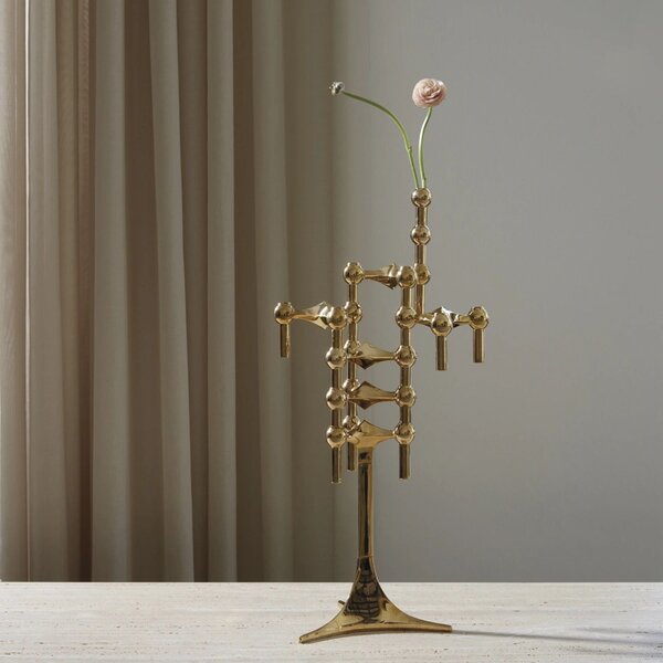 Designový svícen STOFF Nagel Solid Brass
