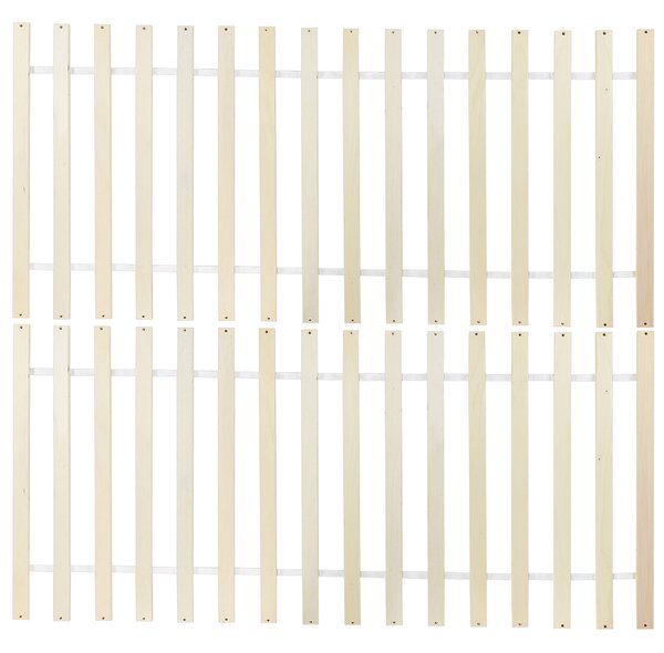 Postel se 2 zásuvkami Borovicové dřevo DAUPHIN 140 x 200 cm Světle hnědá