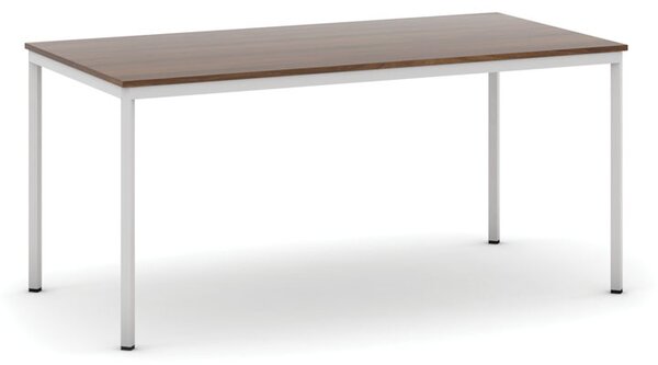 Jídelní stůl, 1600 x 800 mm, šedá podnož, ořech