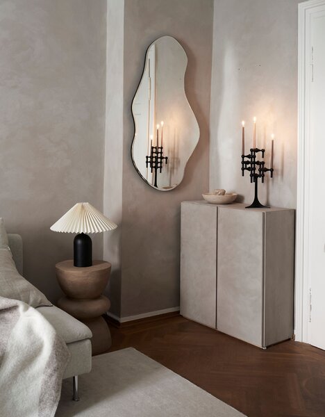 Designový svícen STOFF Nagel Black
