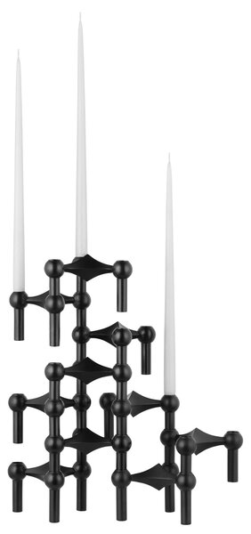 Designový svícen STOFF Nagel Black