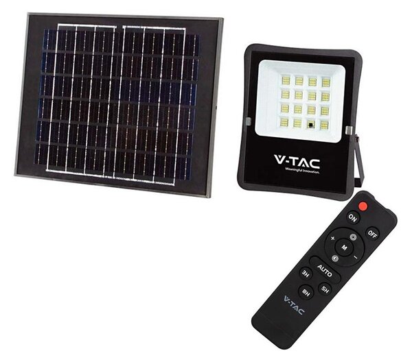 LED Venkovní solární reflektor LED/12W/3,2V 6400K IP65