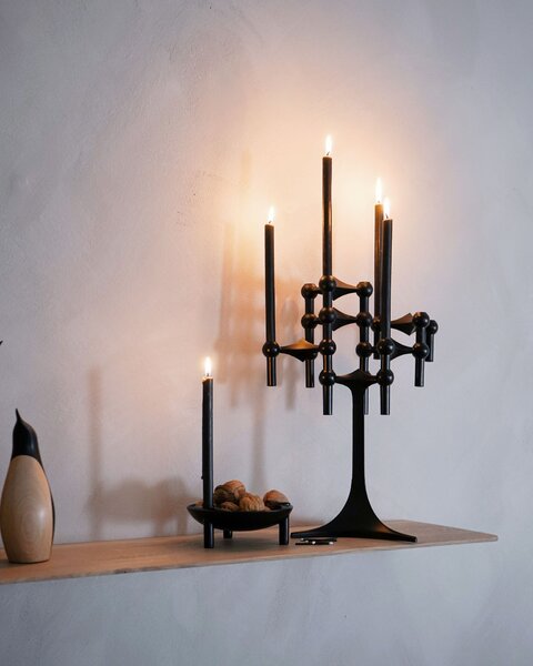 Designový svícen STOFF Nagel Black