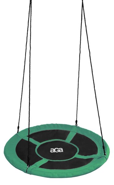 Aga Závěsný houpací kruh 90 cm Tmavě zelený