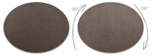 Koberec ETON PLUS mocca / hnědý kruh