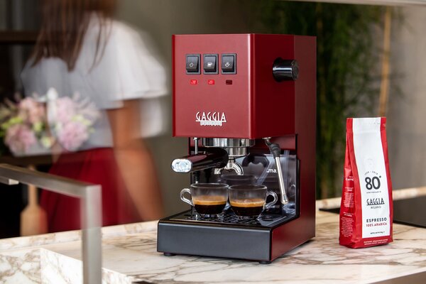 Gaggia Classic E24 červená