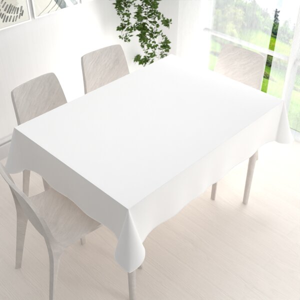 Biante Bavlněný obdélníkový ubrus MONI MO-039 Bílý 80x120 cm