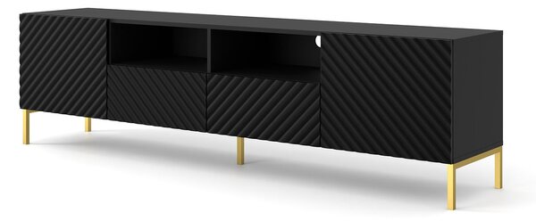 BIM Televizní stolek Surf 2D2S, Černý