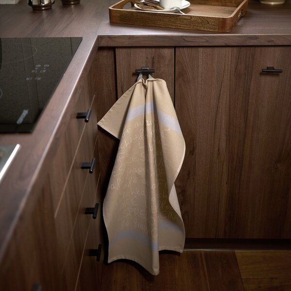 Utěrka DESIGN espresso béžovošedá 50 x 70 cm