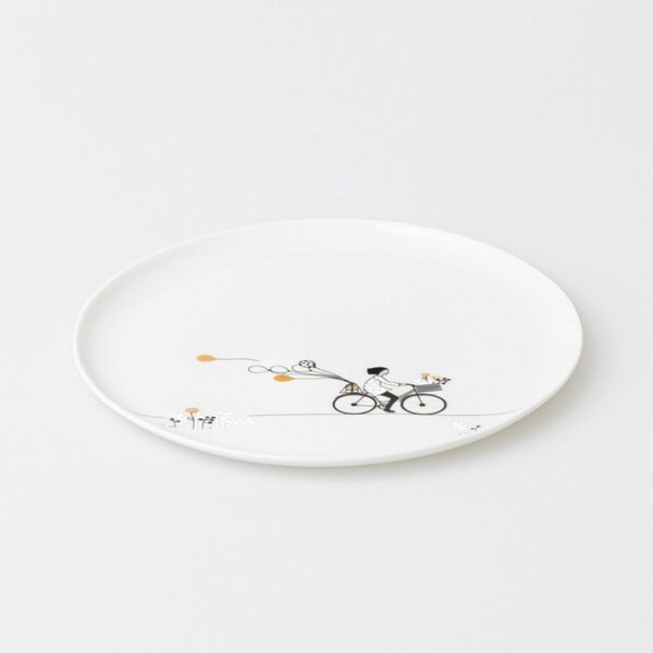 Porcelánový talíř Ride a Bike