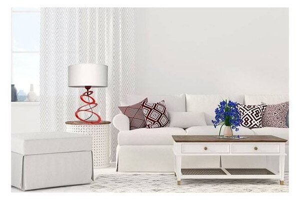 Stolní lampa Indigo, 1x textilní stínítko (výběr ze 3 barev), (výběr ze 3 barev konstrukce), o
