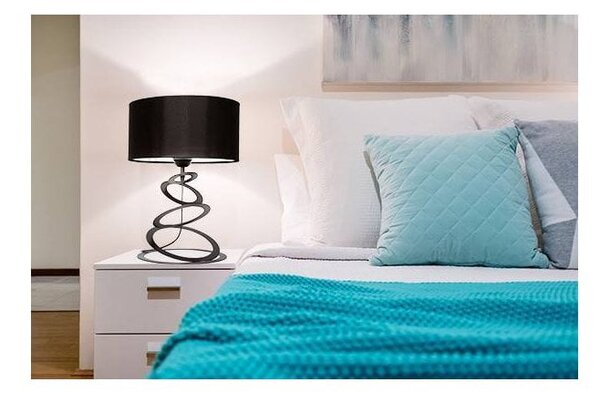 Stolní lampa Indigo, 1x textilní stínítko (výběr ze 3 barev), (výběr ze 3 barev konstrukce), o