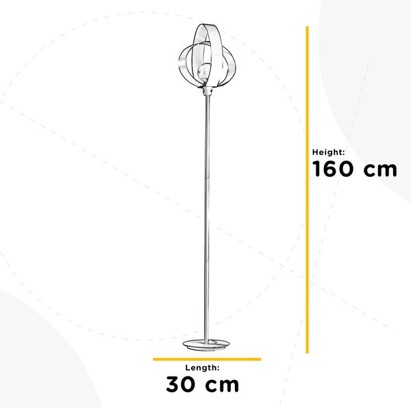 STOJACÍ LAMPA, 30/160 cm - Online Only svítidla, Online Only