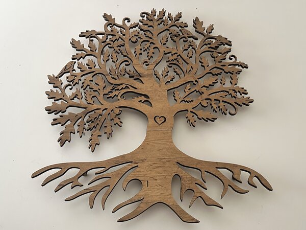 "Dub" světelný strom 230V 68x80cm provedení povrchu: bříza