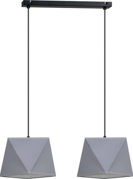 Závěsné svítidlo Diamond, 2x textilní stínítko (mix 5 barev), (výběr ze 2 barev konstrukce)