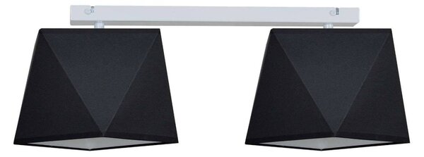 Stropní svítidlo Diamond, 2x textilní stínítko (mix 5 barev), (výběr ze 2 barev konstrukce), p