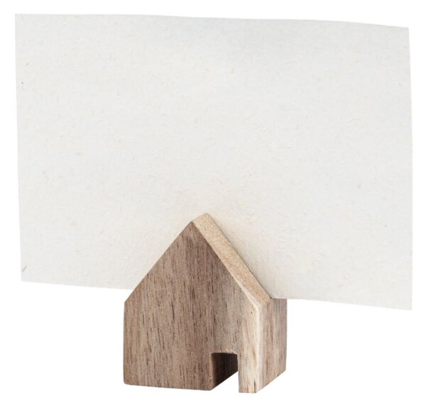 Dřevěný stojánek na fotky House – set 3 ks