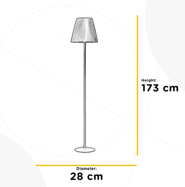 STOJACÍ LAMPA, 28/28/173 cm - Online Only svítidla, Online Only