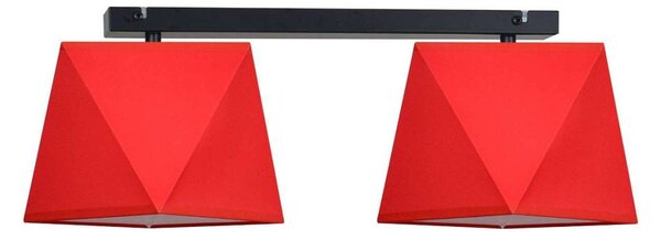 Stropní svítidlo Diamond, 2x textilní stínítko (mix 5 barev), (výběr ze 2 barev konstrukce), p