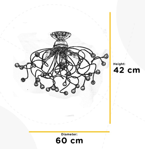 STROPNÍ SVÍTIDLO, 60/42 cm - Online Only svítidla, Online Only