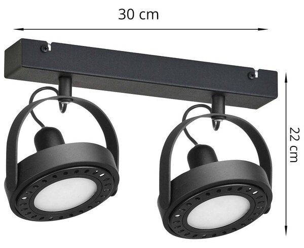 Bodové svítidlo Chest, 2x LED Max. 9w, (výběr ze 2 barev), (možnost polohování)