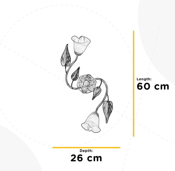 STROPNÍ SVÍTIDLO, 60/23/26 cm - Online Only svítidla, Online Only