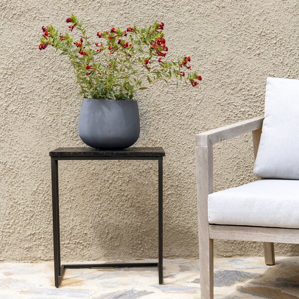 Květináč Orb šedý L, ⌀ 68,5 x v 57 cm, 12,2 kg, 170l