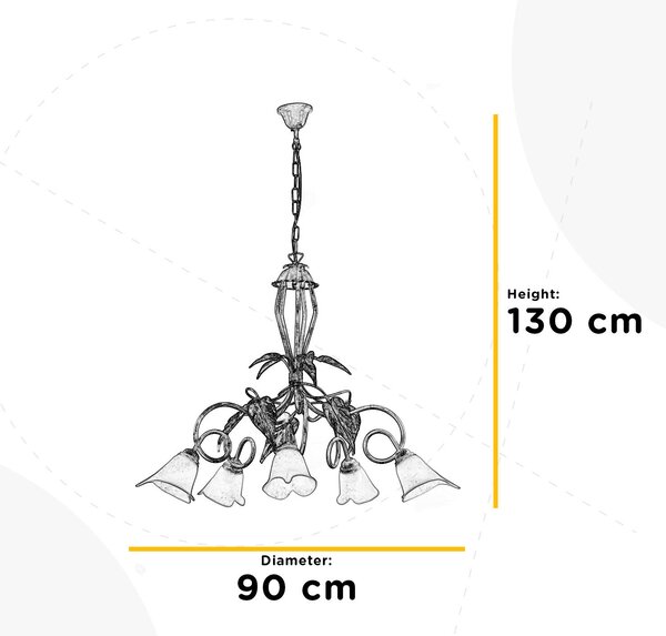 LUSTR, 90/90/130 cm - Online Only svítidla, Online Only