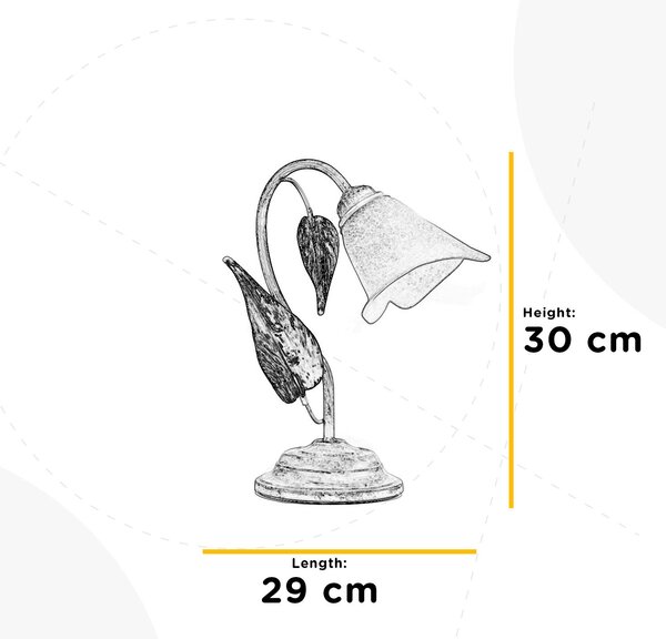 STOLNÍ LAMPA, E14, 29/35 cm - Online Only svítidla, Online Only