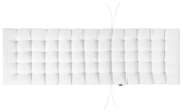 Polstr na zahradní lehátko CESANA PREMIUM 192 x 56 cm Krémově bílá